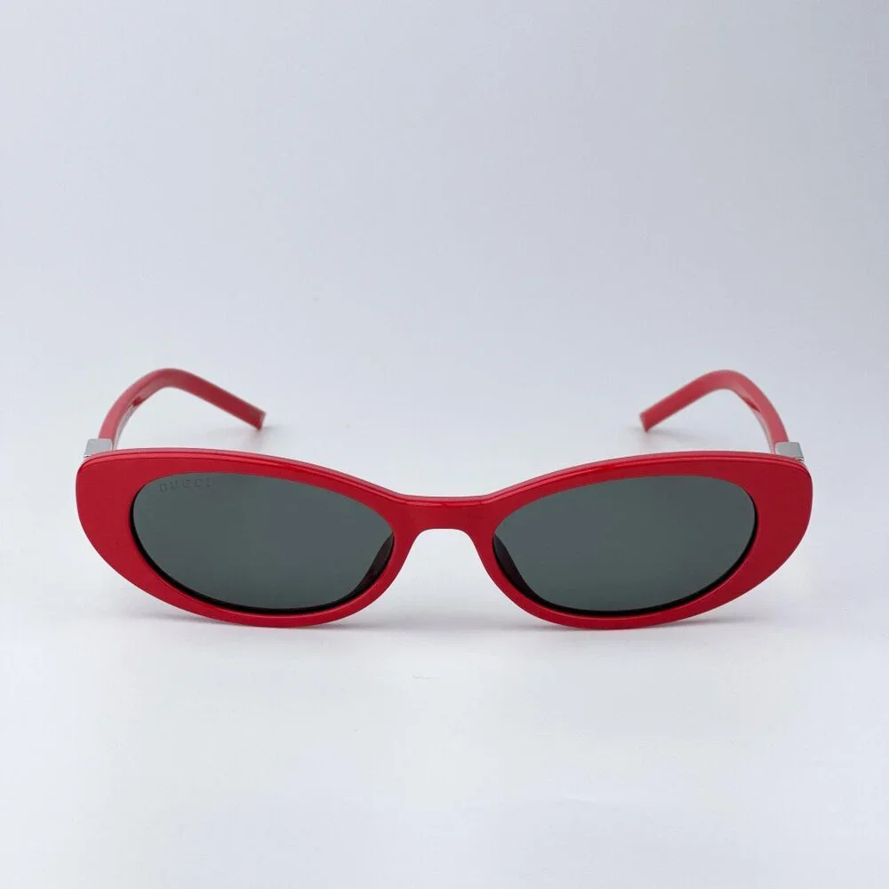 Gucci GG1680S 005 Men BRAND NEW Sunglasses Red Grey Cat Eye